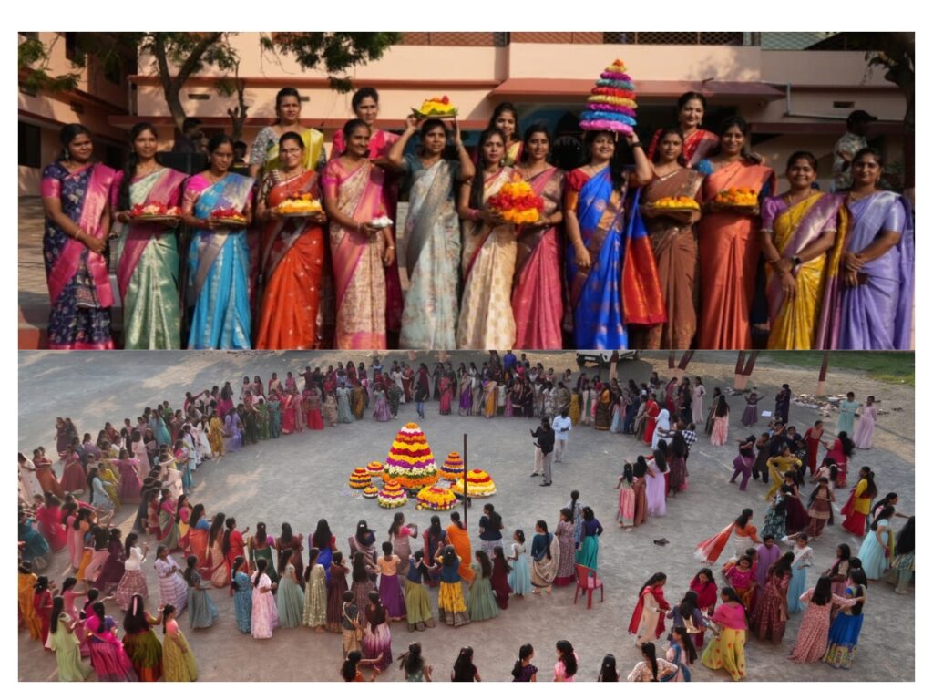 కార్మెల్ కాన్వెంట్ హైస్కూల్ – CBSEలో ఘనంగా బతుకమ్మ సంబరాలు