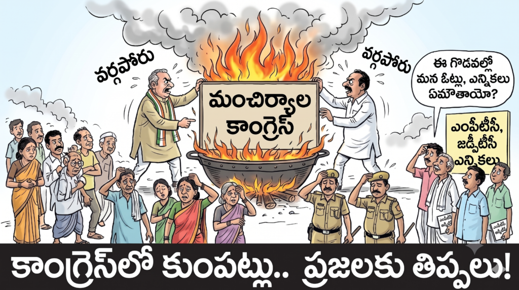 మంచిర్యాల కాంగ్రెస్‌లో కుంపట్లు.. ప్రజలకు తిప్పలు!